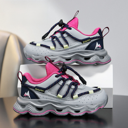 兒童春季透氣中大童跑步鞋