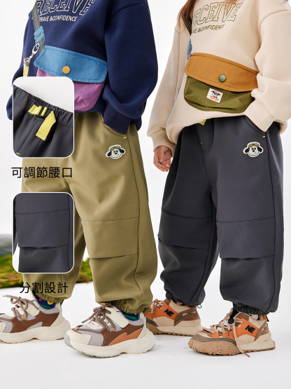 杜邦三防兒童工裝褲秋冬加絨