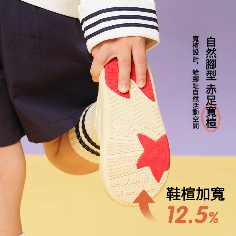 兒童春季大魔術貼軟底帆布鞋