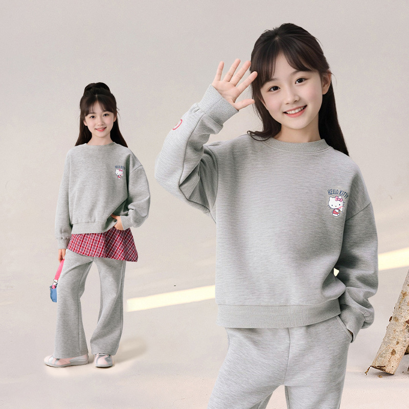 春季女童貓咪運動三件套