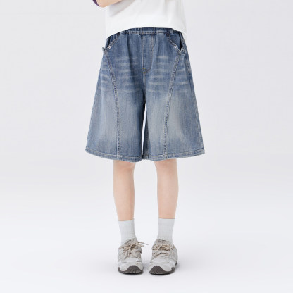 女童夏季牛仔中褲