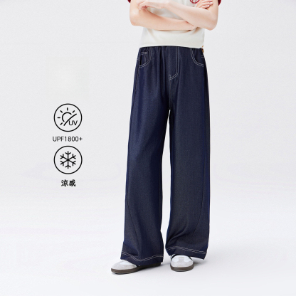 女童天絲夏季軟牛仔褲