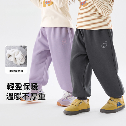 加厚絨兒童秋冬休閒褲