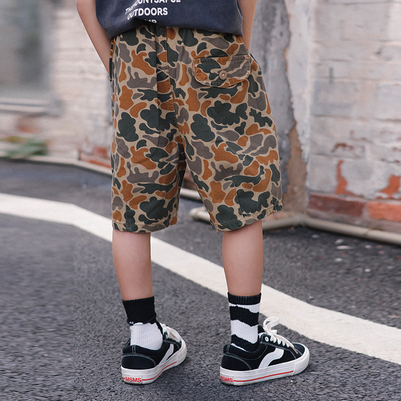 男童夏季戶外迷彩短褲