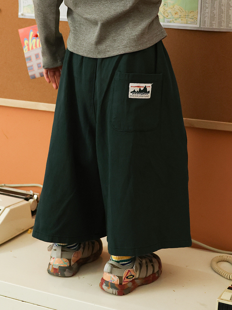 女童闊腿休閒褲