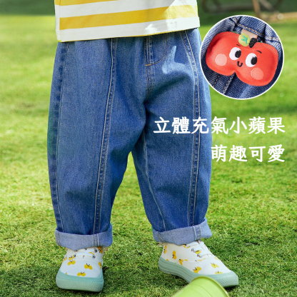 寶寶牛仔褲春款兒童休閒長褲女童時尚褲子