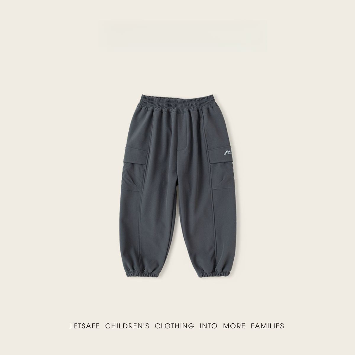 兒童秋冬加絨工裝褲