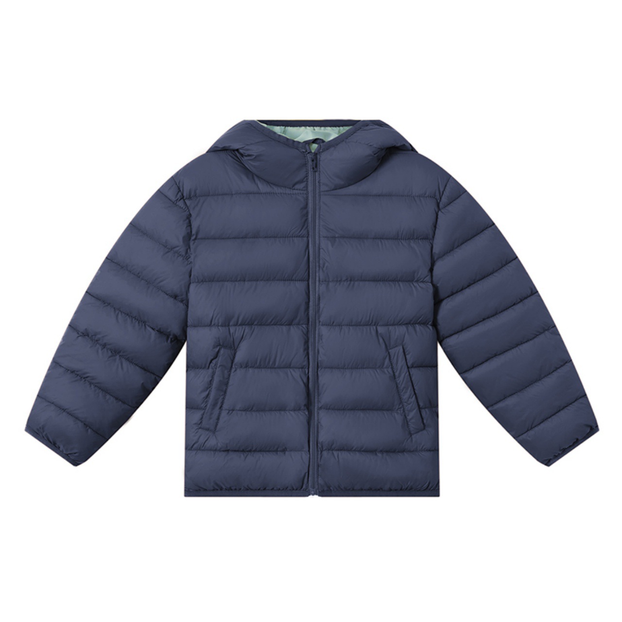 兒童秋冬雲感連帽防潑水棉服