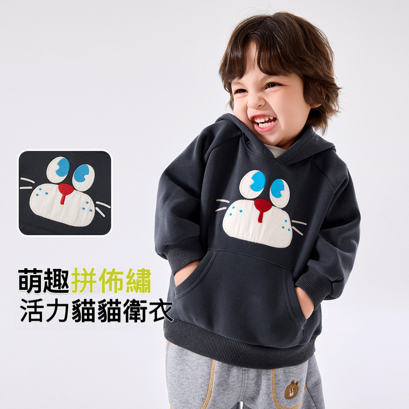 兒童連帽貓咪衛衣