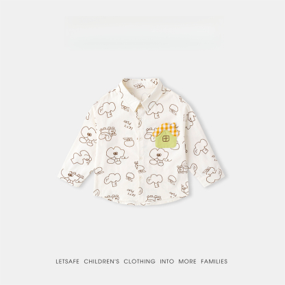 兒童純棉童趣襯衫