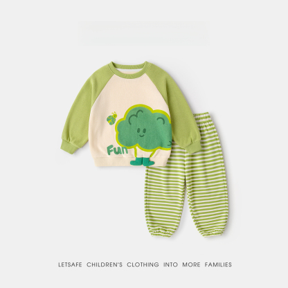 兒童卡通衛衣衛褲套裝