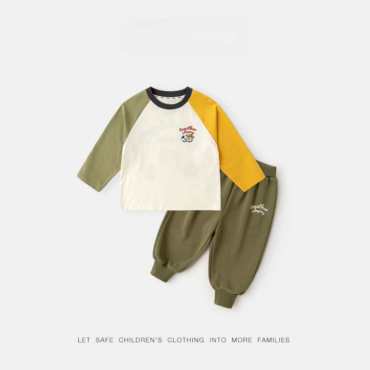 兒童工裝馬甲春季套裝