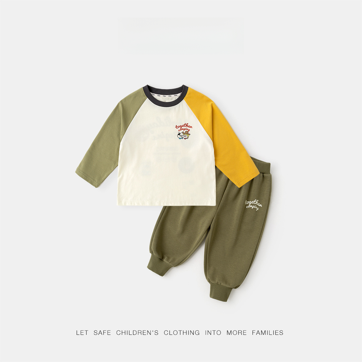 兒童工裝馬甲春季套裝