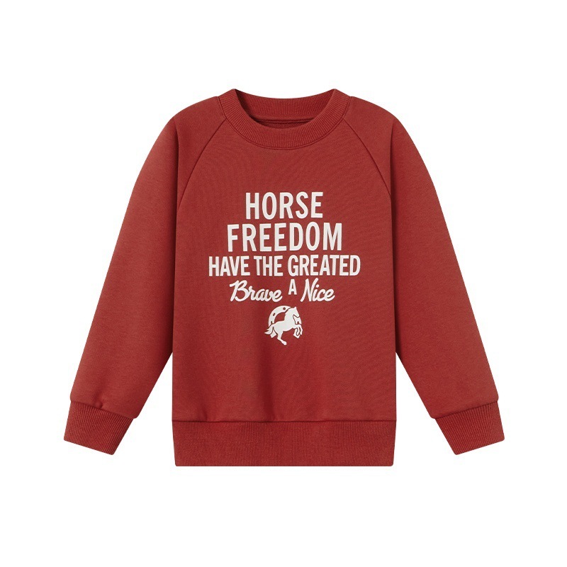 男童春秋款小馬印花衛衣