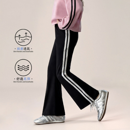 春季女童塑性喇叭褲