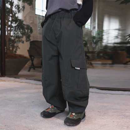 秋季男童防風防潑水彎刀褲