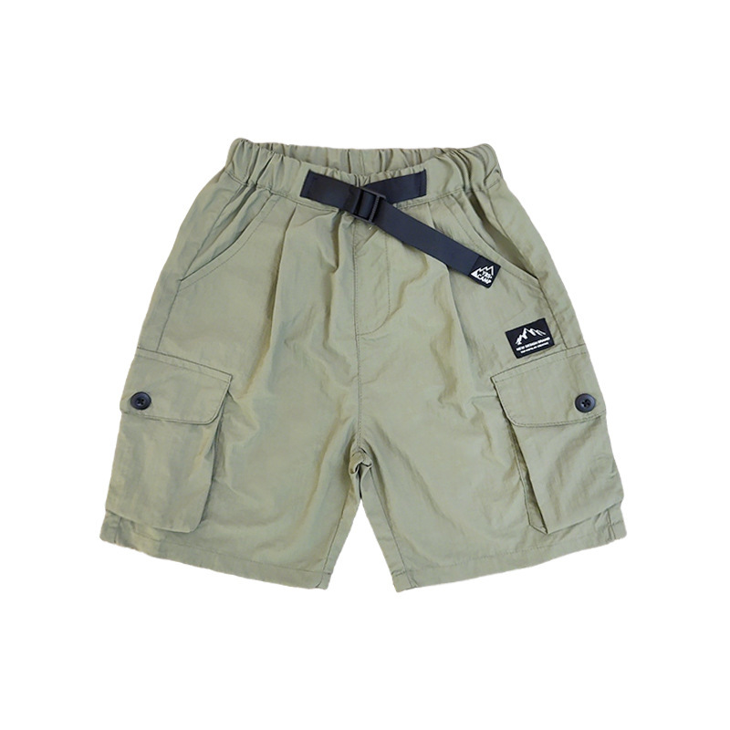 兒童戶外梭織工裝短褲