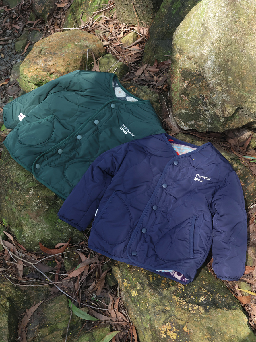 女童民族風加絨加厚奧粒絨雙面穿外套