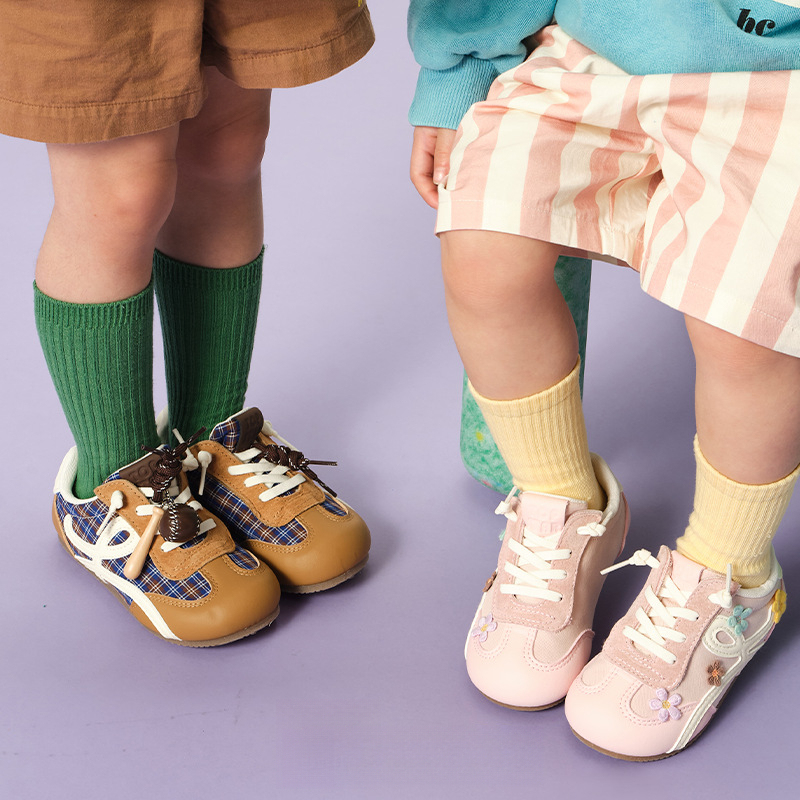 兒童春季萌趣軟底防滑耐磨運動鞋