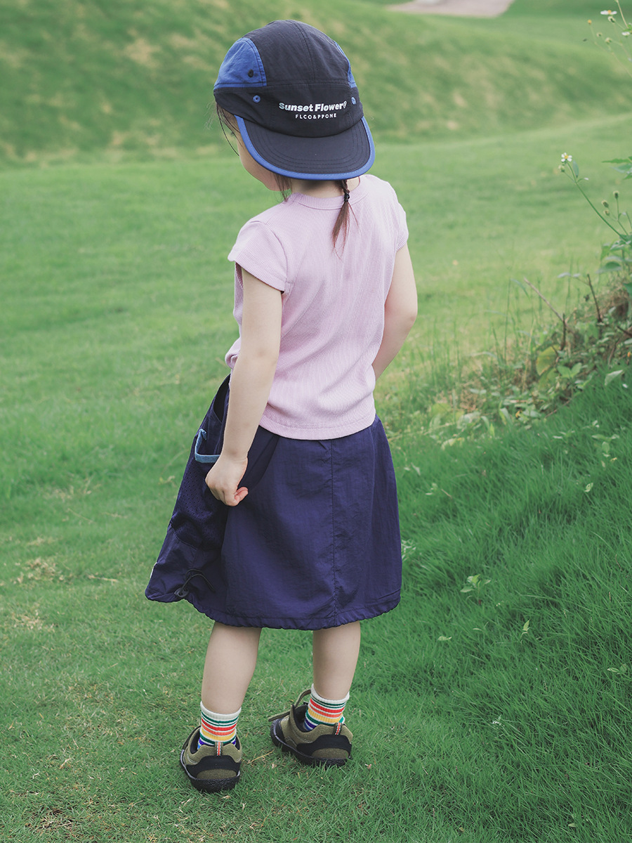 女童山系戶外風百搭短袖T恤