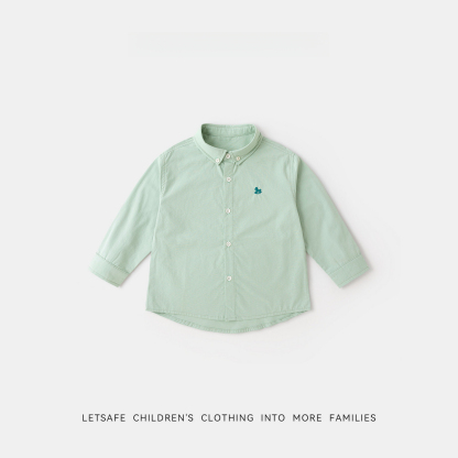 女童春秋元氣學院風襯衫