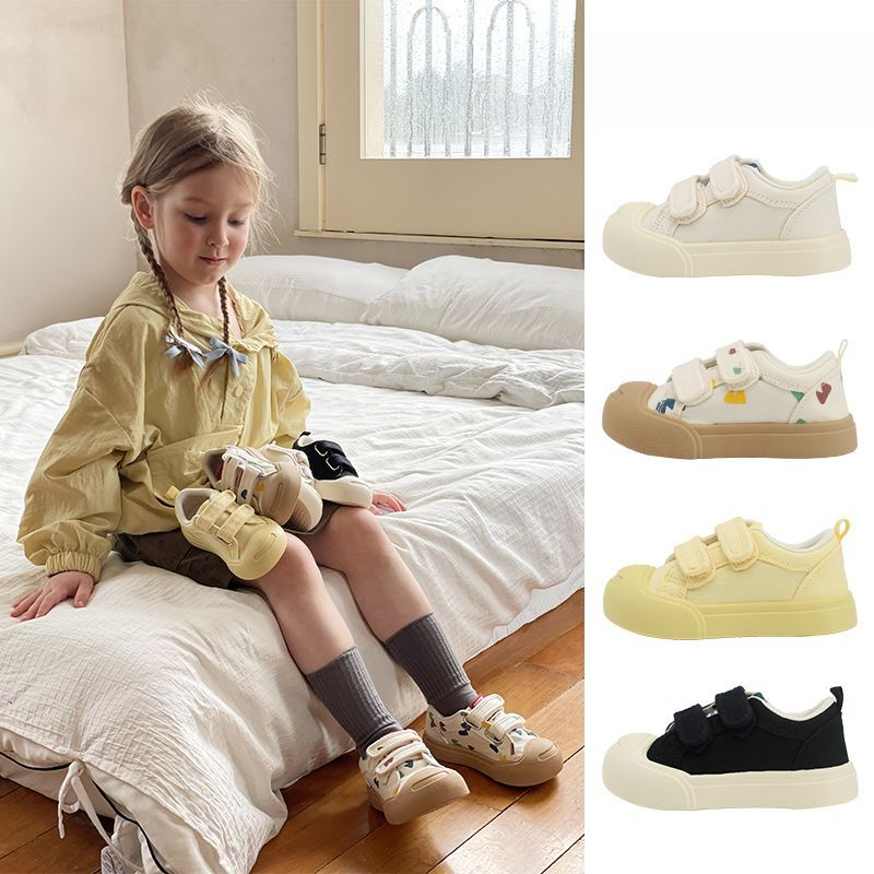 兒童春秋季新款兒童百搭帆布鞋