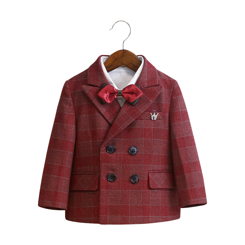 男童春秋英倫西裝套裝