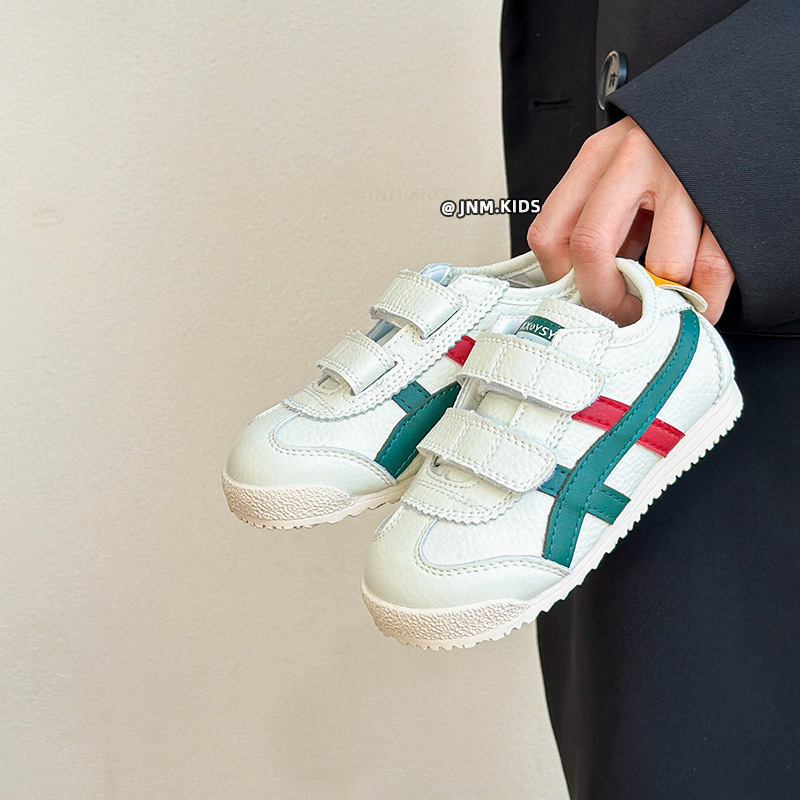 韓版兒童真皮板鞋