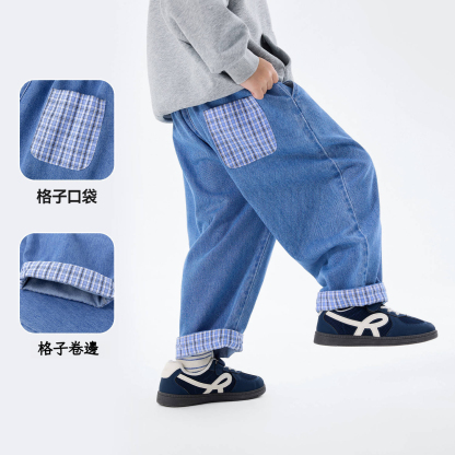 兒童春裝牛仔褲   
