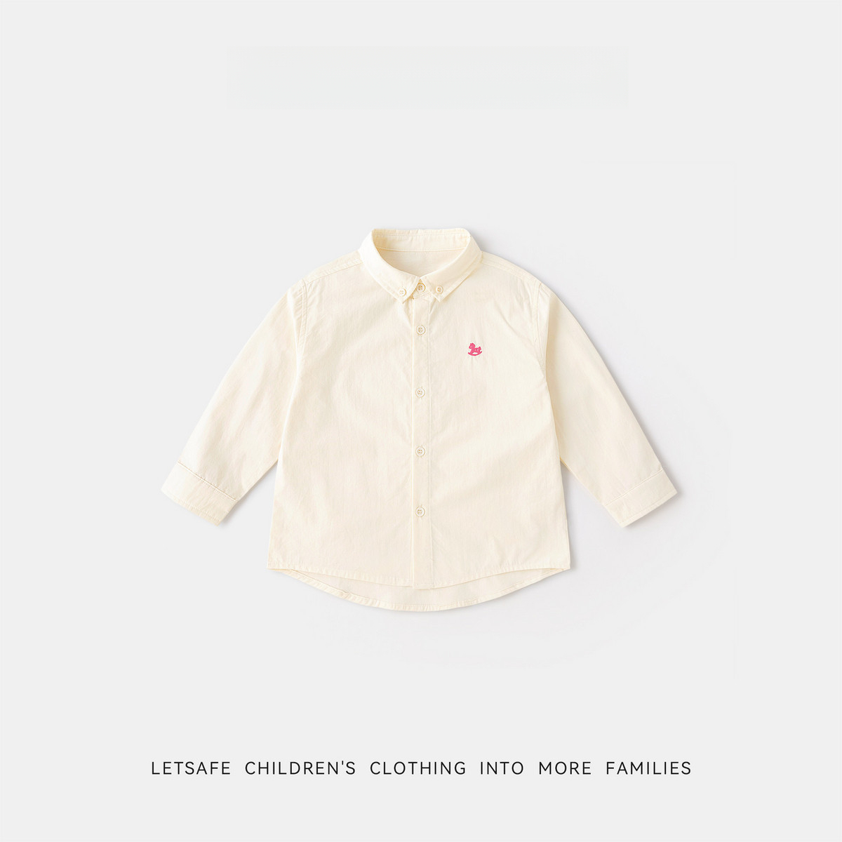 女童春秋元氣學院風襯衫