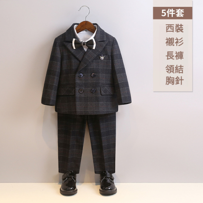 男童春秋英倫西裝套裝