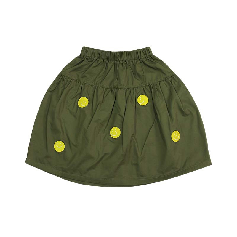 兒童純棉輕薄笑臉A字裙親子裝