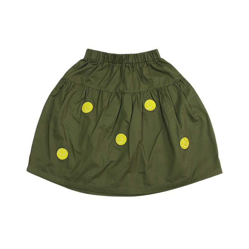 兒童純棉輕薄笑臉A字裙親子裝