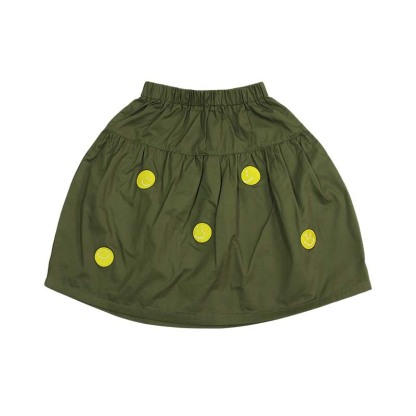 兒童純棉輕薄笑臉A字裙親子裝