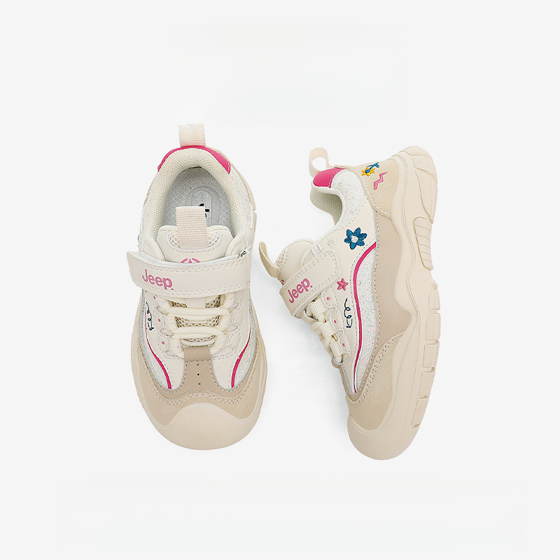 女童秋季防滑撞色運動鞋