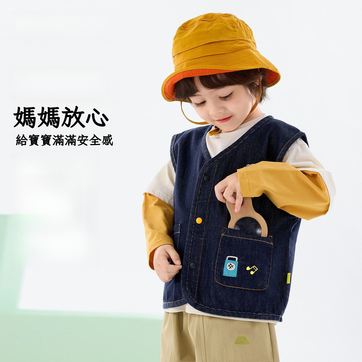 春季男童牛仔馬甲