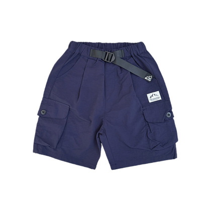 兒童戶外梭織工裝短褲