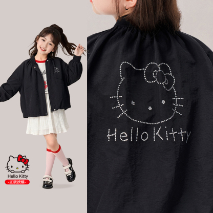 春季女童美式復古軟夾克親子外套