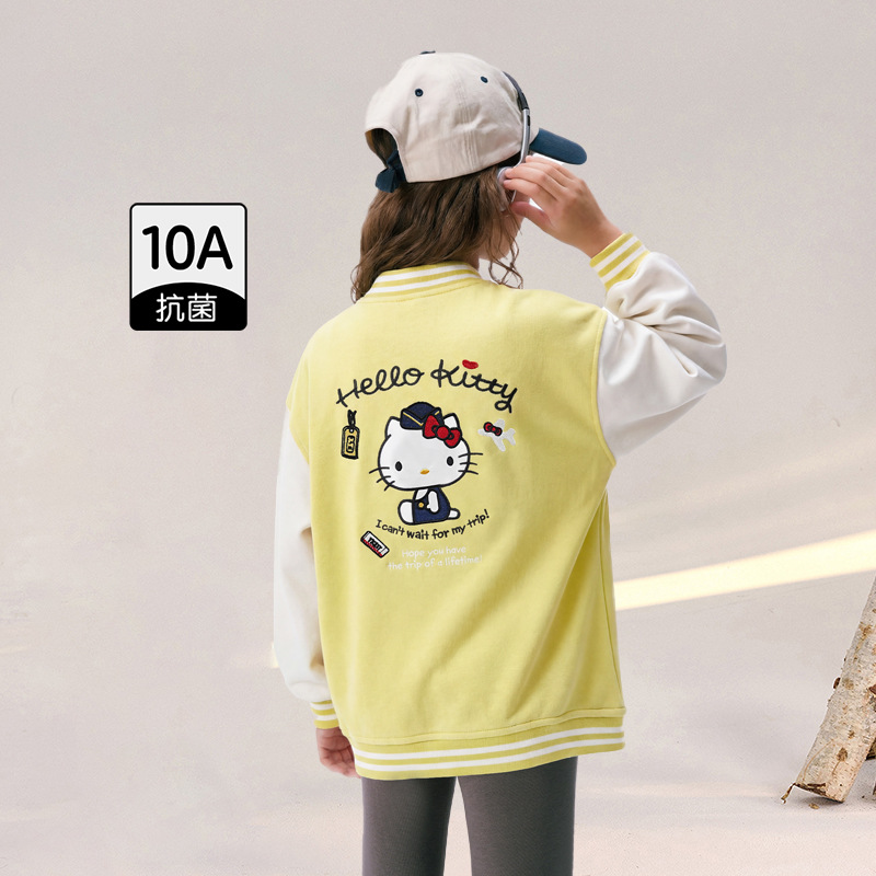 春季女童卡通棒球服