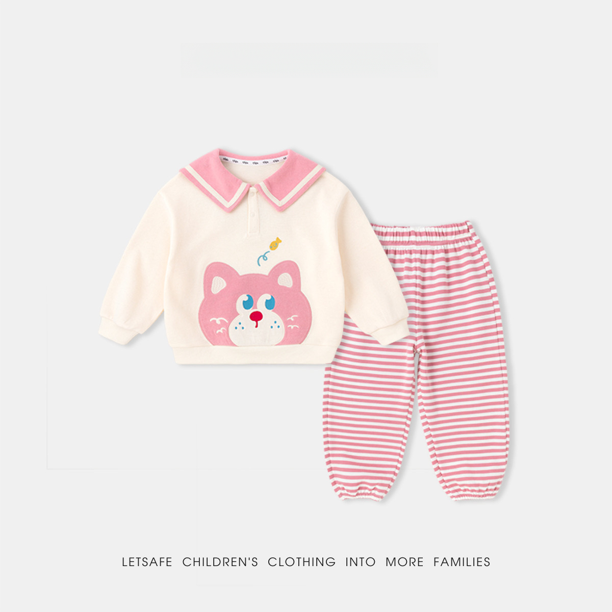 兒童卡通衛衣衛褲可愛套裝