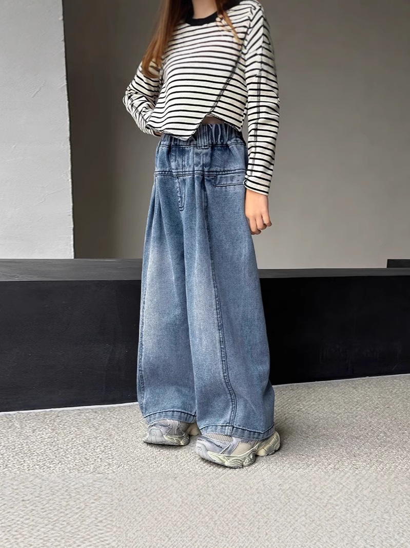 春季女童筒親子款百搭時尚休閑褲