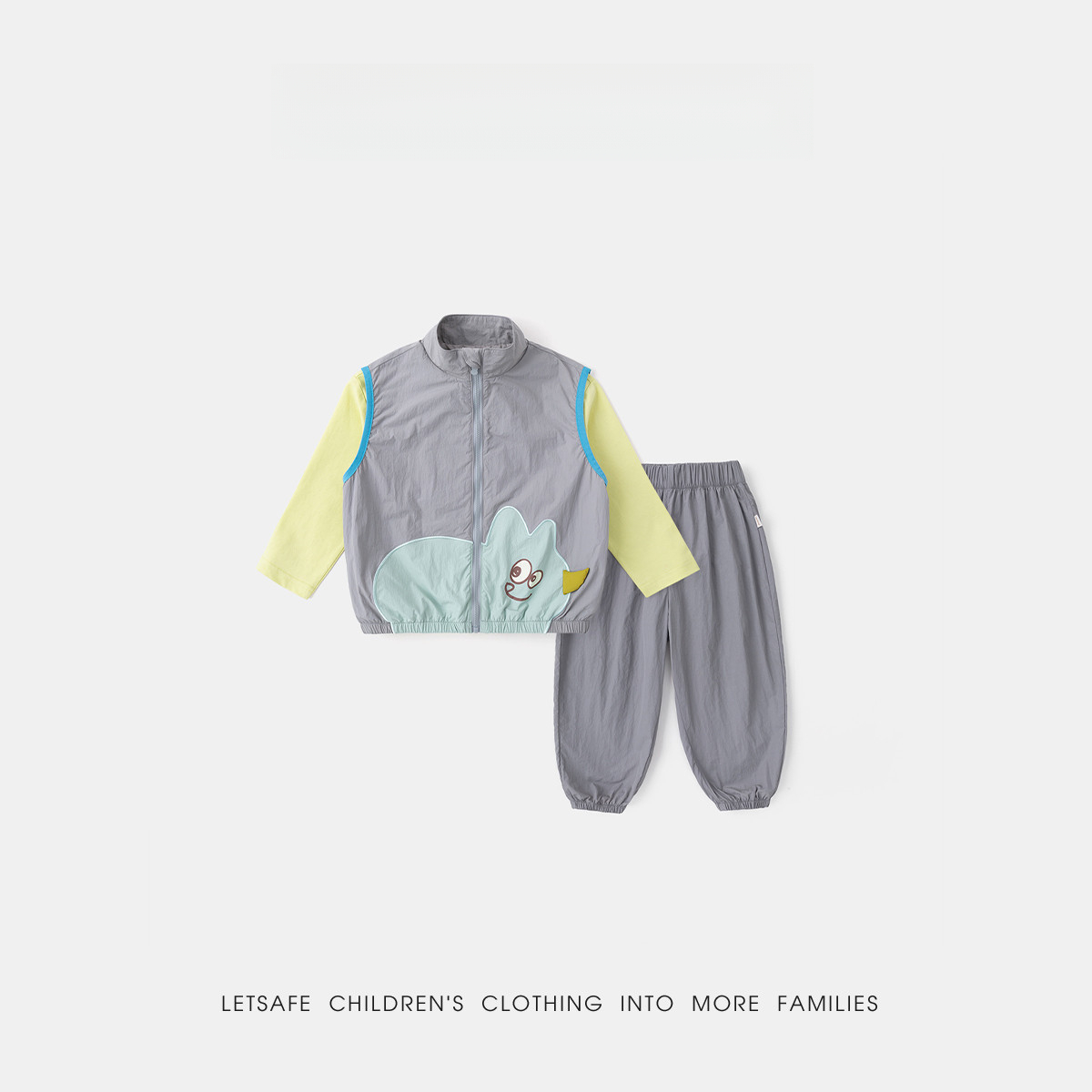 春季兒童新款馬甲打底衫褲子三件套套裝