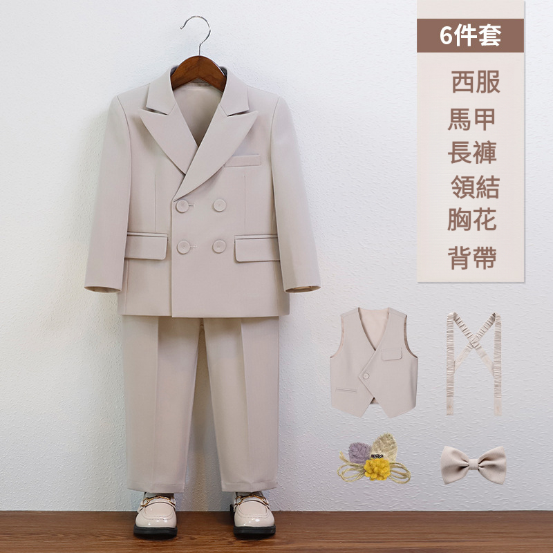 男童春夏英倫馬甲套裝