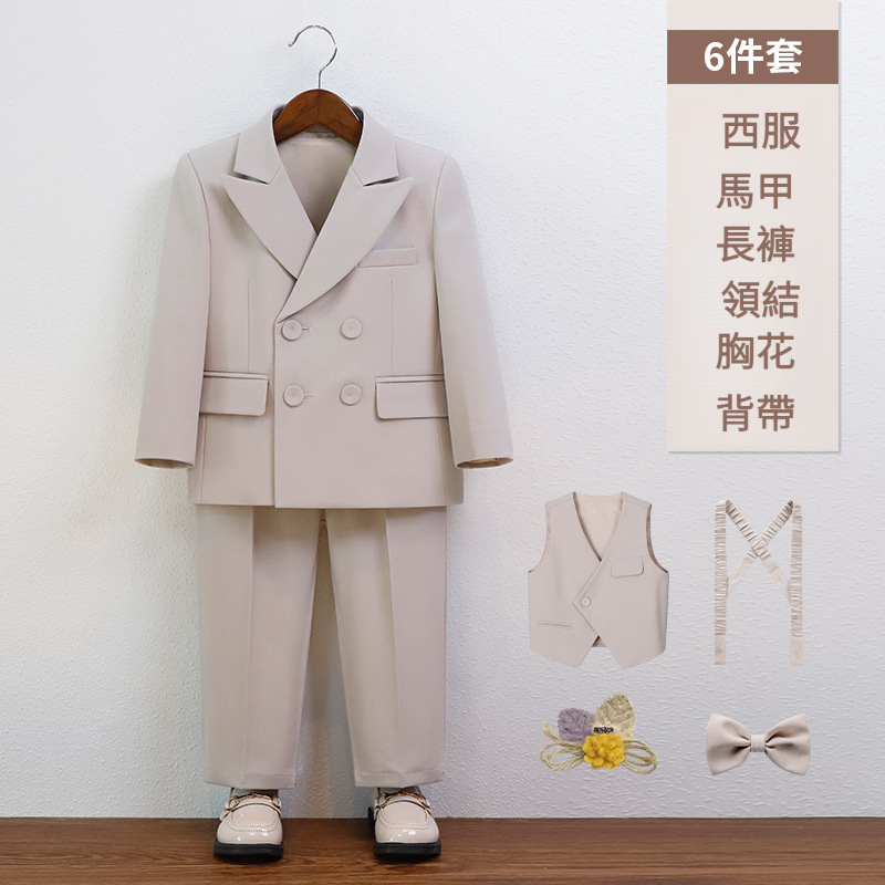 男童春夏英倫馬甲套裝