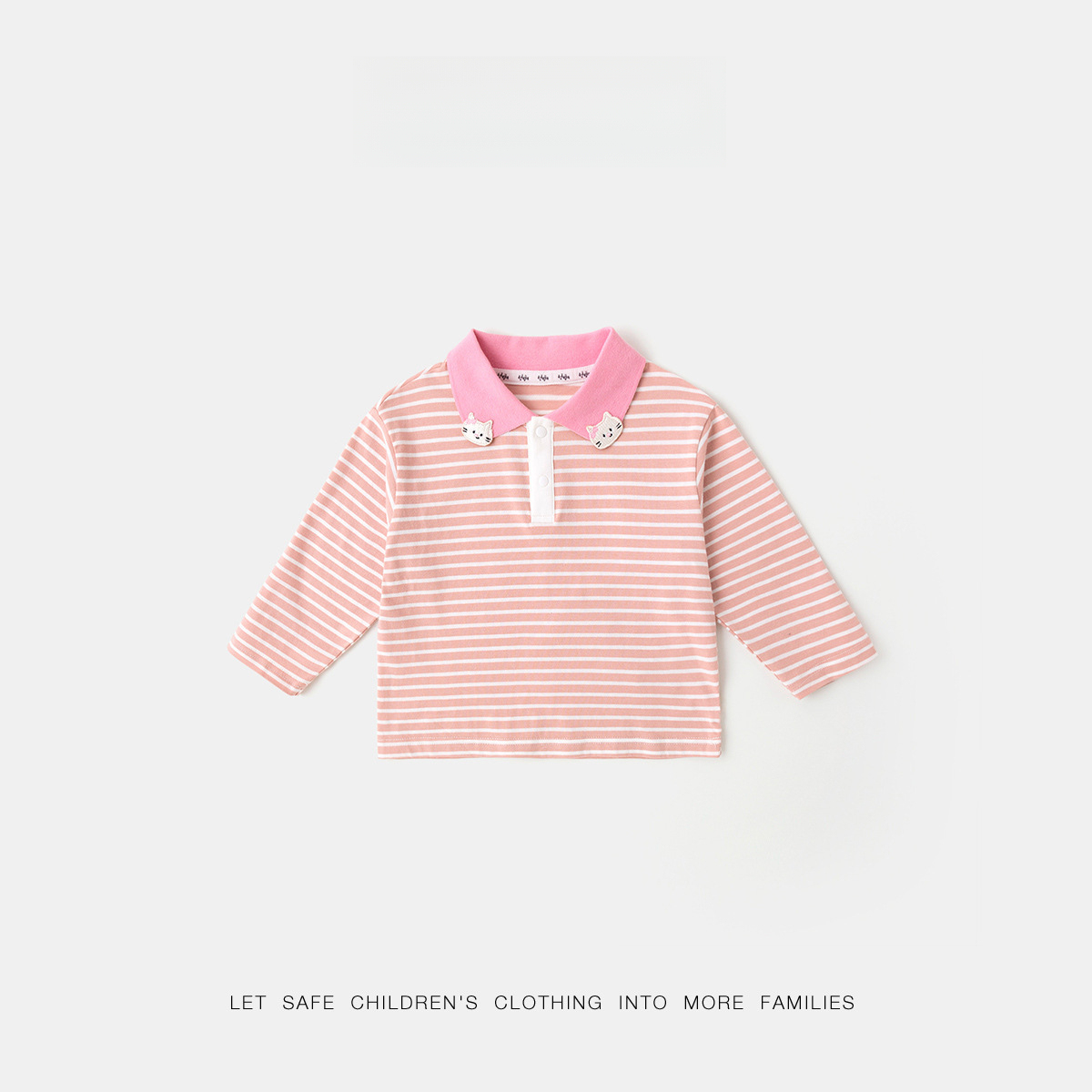 兒童POLO領長袖T恤