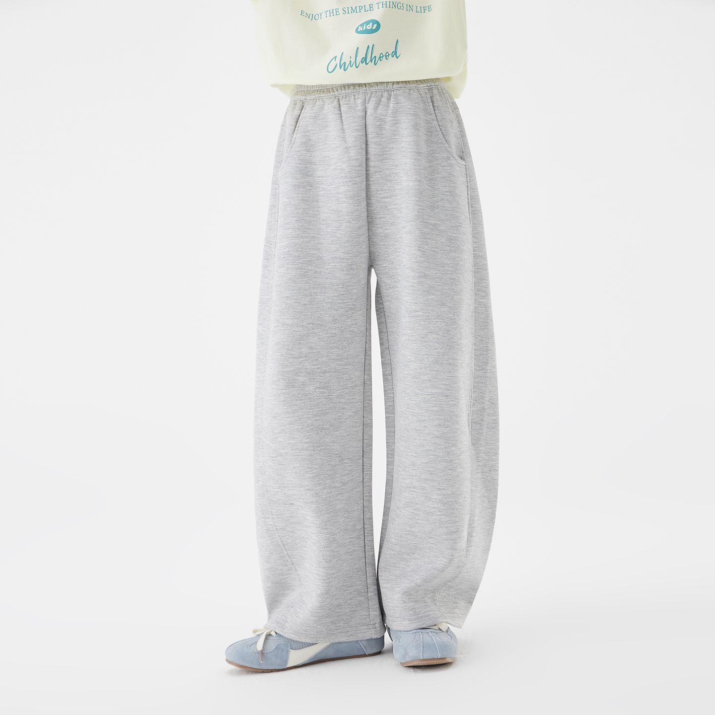 春秋女童運動彎刀褲