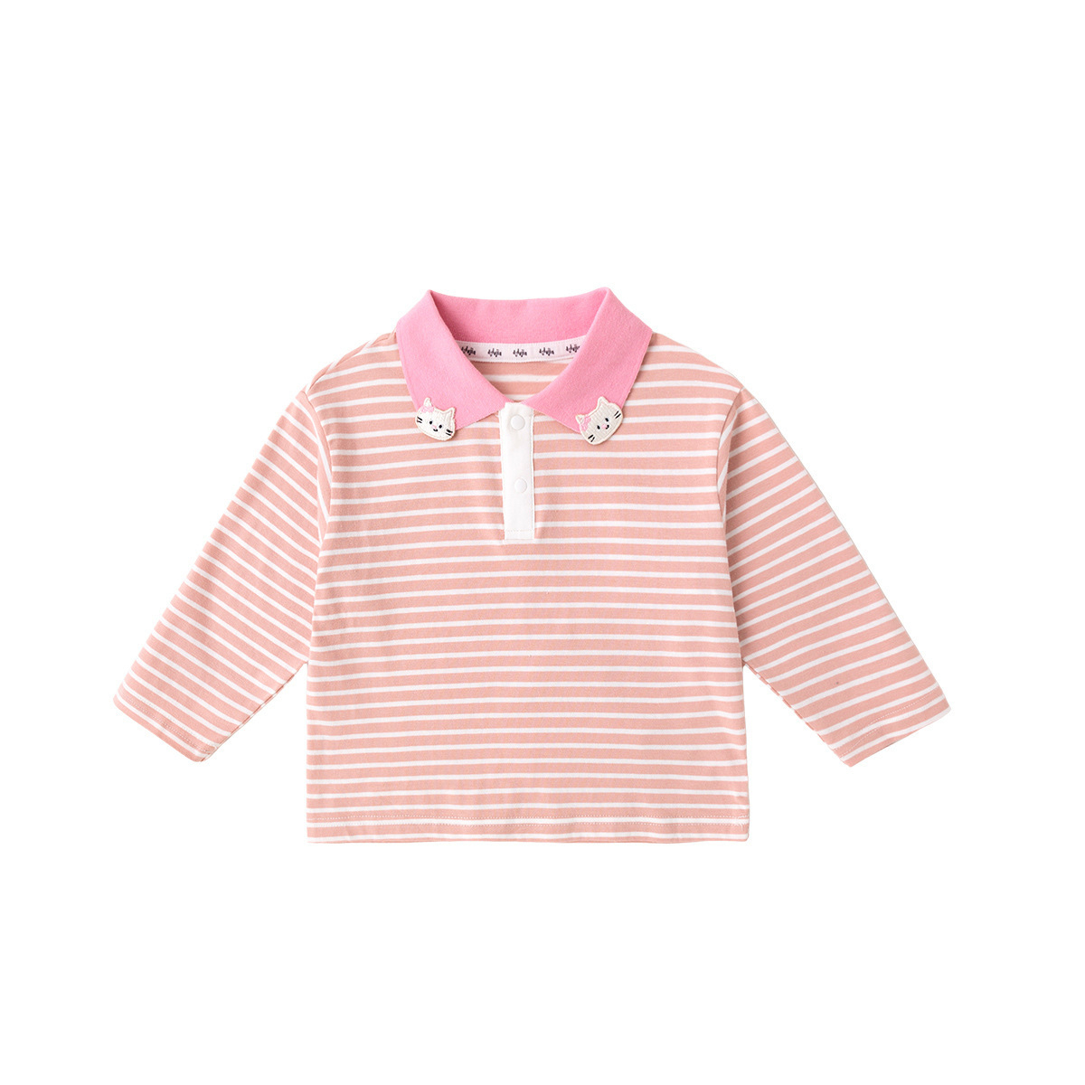 兒童POLO領長袖T恤