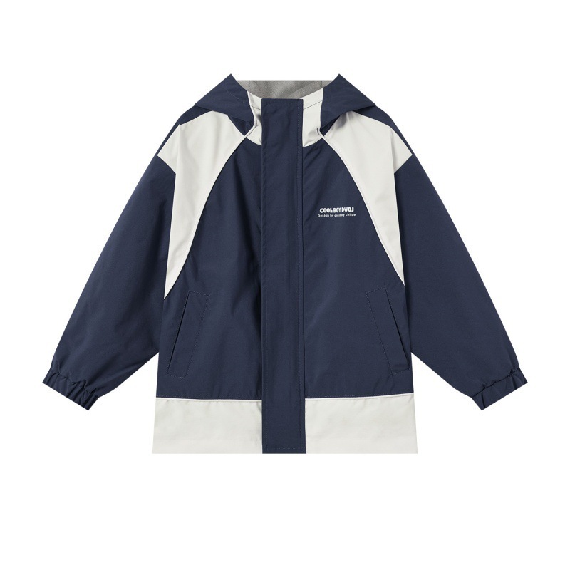 男童連帽戶外防潑水外套