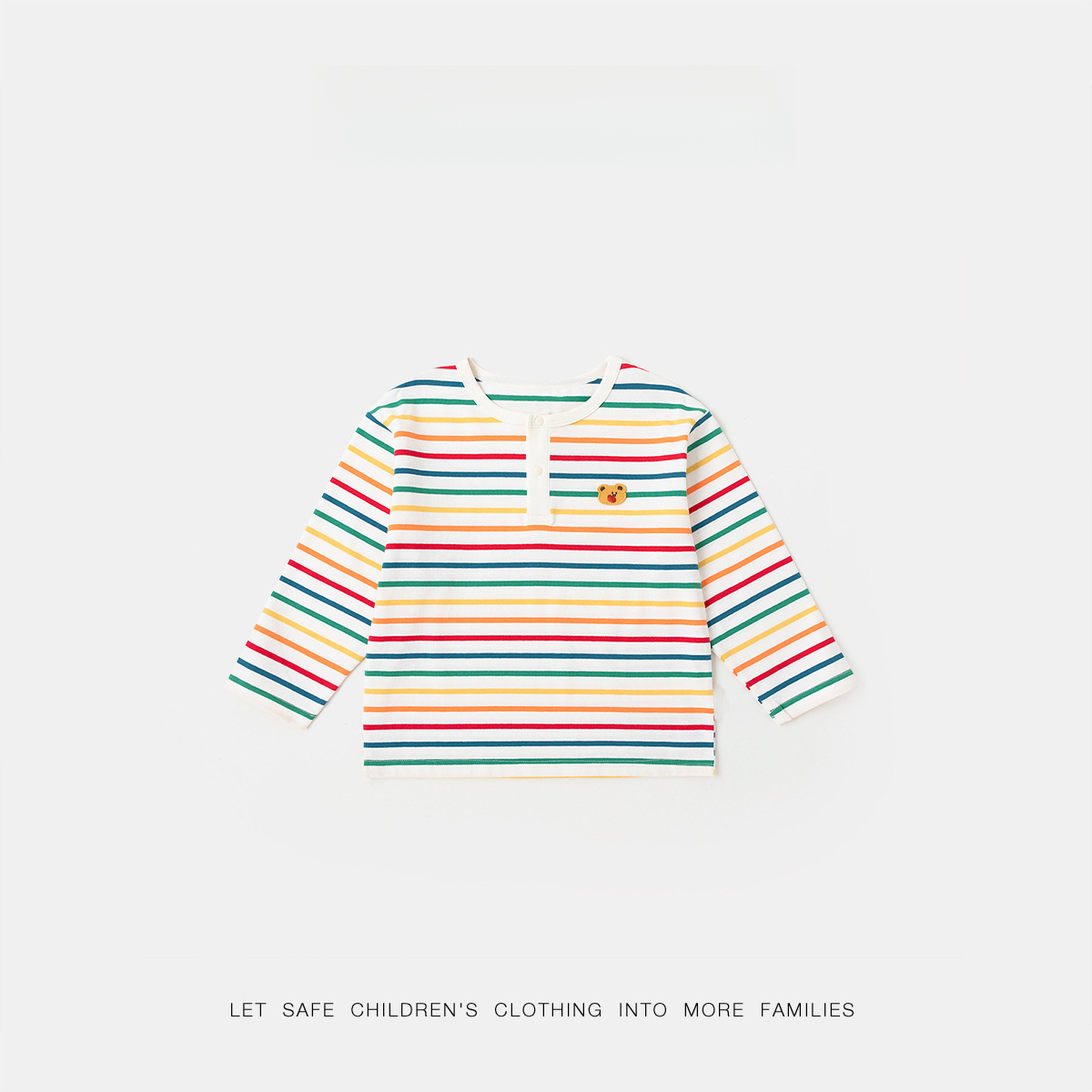[100%全棉]春季兒童條紋長袖T恤