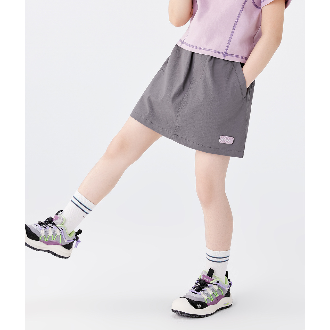 女童夏季半身工裝登山裙